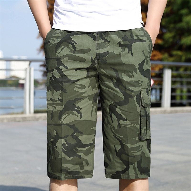 Summer Camouflage Shorts Men's Loose Tooling Casual Pants