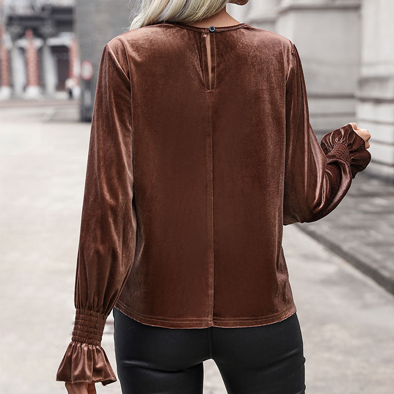 New Autumn Maillard Women's Clothing European And American Long-sleeved Sweaters For Women