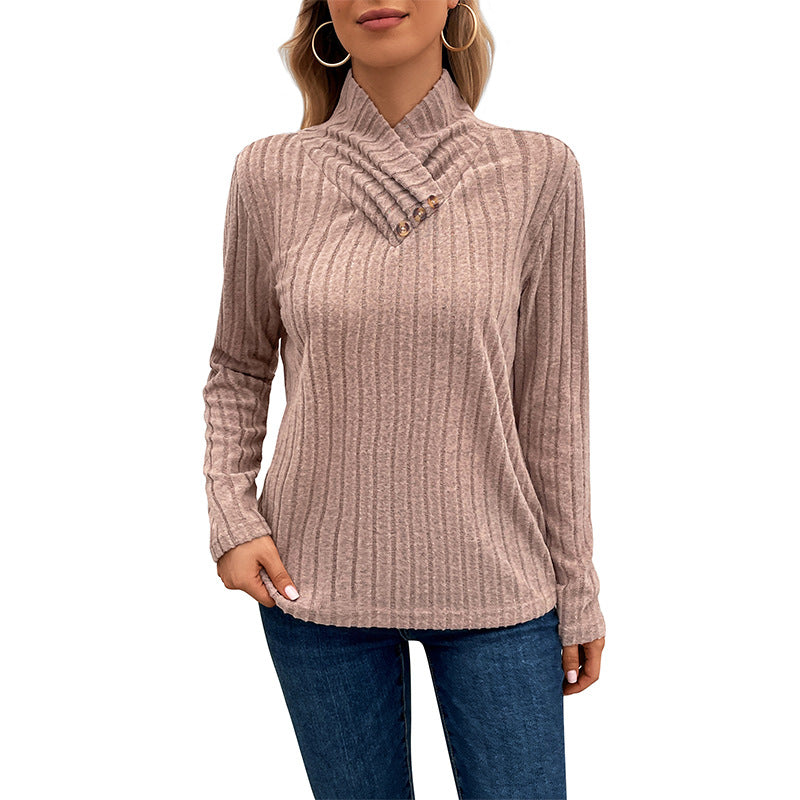 Autumn New Fashion Women's Clothing European And American Long-sleeved Turtleneck Sweater