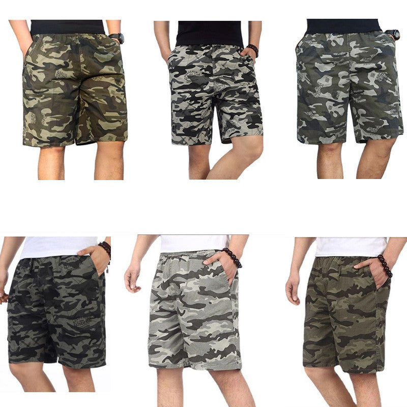 Summer Camouflage Shorts Men&amp;amp;#039;s Loose Tooling Casual Pants