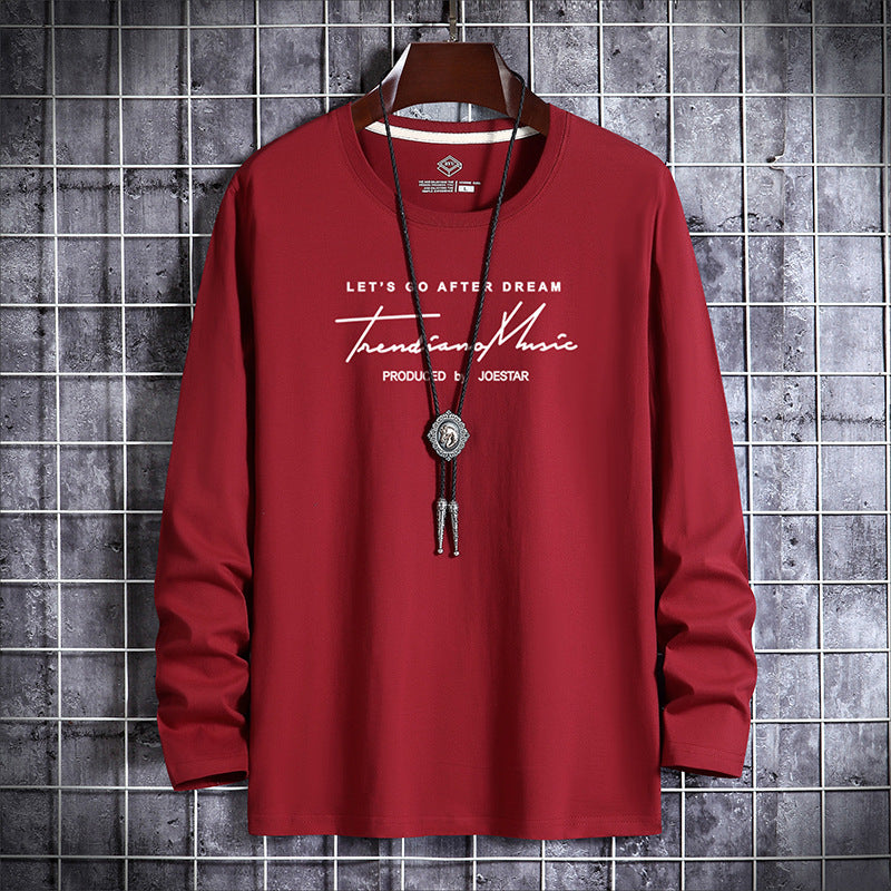 Men&amp;amp;#039;s Long-sleeved T-shirt Autumn 2022 New Cotton Loose Autumn And Winter Compassionate Bottoming Shirt Sweater Casual Upper Clothes Men