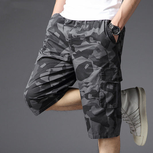 Summer Camouflage Shorts Men&amp;amp;#039;s Loose Tooling Casual Pants