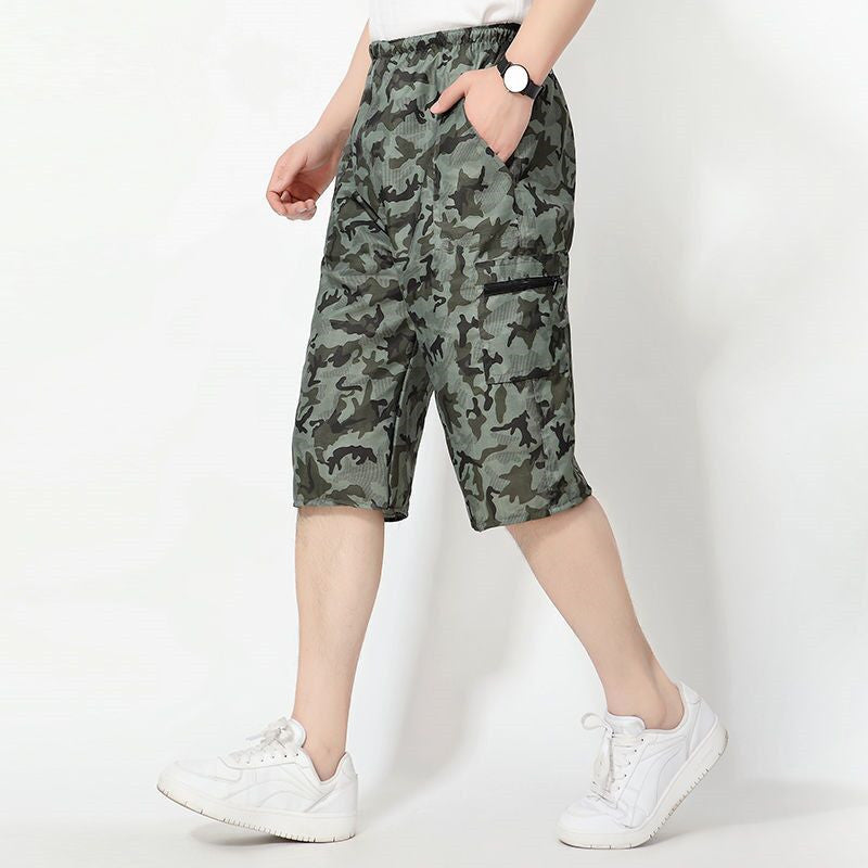 Summer Camouflage Shorts Men&amp;amp;#039;s Loose Tooling Casual Pants