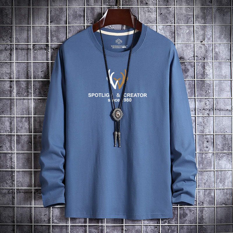 Men&amp;amp;#039;s Long-sleeved T-shirt Autumn 2022 New Cotton Loose Autumn And Winter Compassionate Bottoming Shirt Sweater Casual Upper Clothes Men