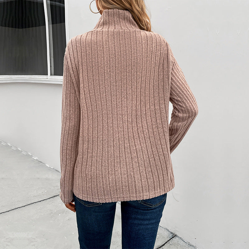 Autumn New Fashion Women&#039;s Clothing European And American Long-sleeved Turtleneck Sweater