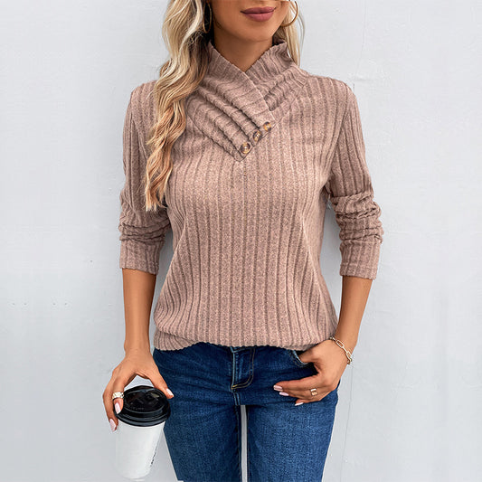 Autumn New Fashion Women&#039;s Clothing European And American Long-sleeved Turtleneck Sweater