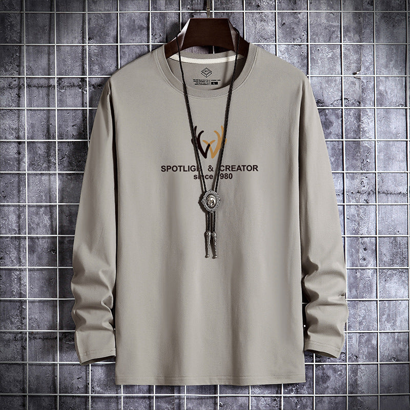 Men&amp;amp;#039;s Long-sleeved T-shirt Autumn 2022 New Cotton Loose Autumn And Winter Compassionate Bottoming Shirt Sweater Casual Upper Clothes Men