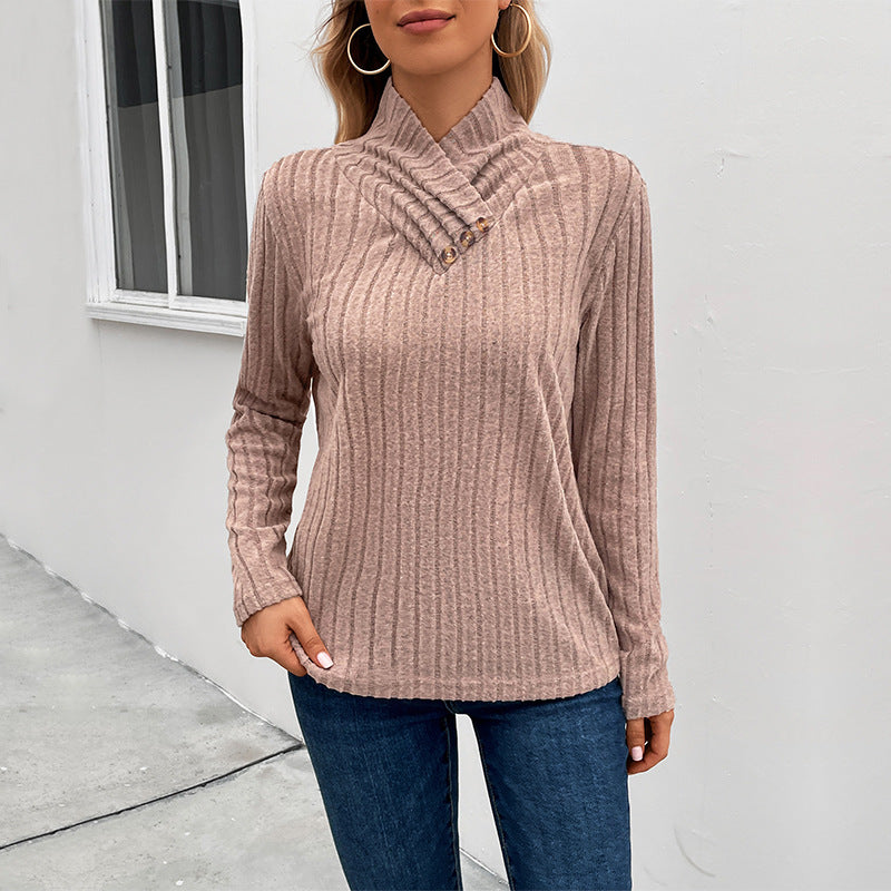 Autumn New Fashion Women&#039;s Clothing European And American Long-sleeved Turtleneck Sweater
