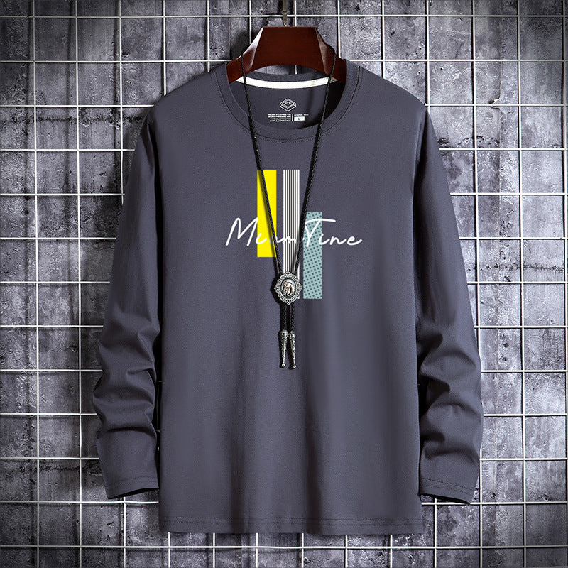 Men&amp;amp;#039;s Long-sleeved T-shirt Autumn 2022 New Cotton Loose Autumn And Winter Compassionate Bottoming Shirt Sweater Casual Upper Clothes Men