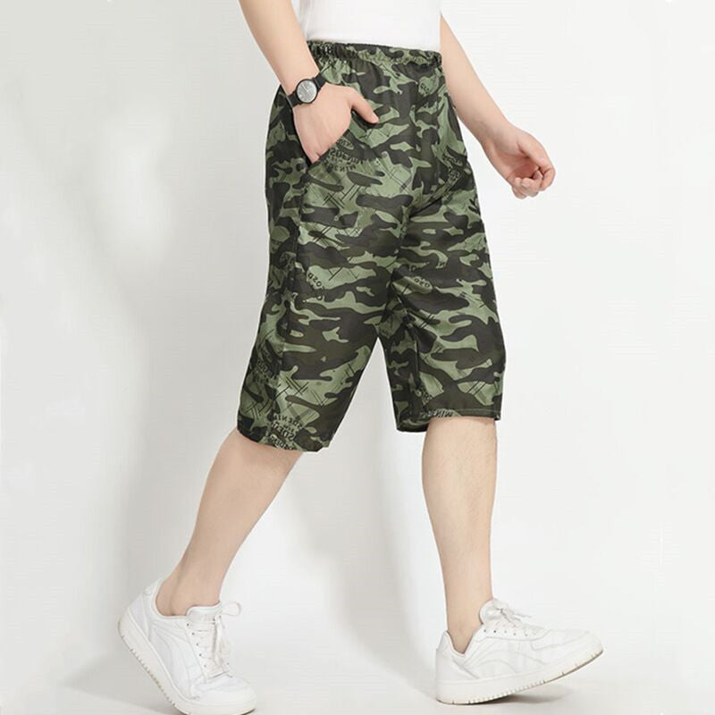 Summer Camouflage Shorts Men&amp;amp;#039;s Loose Tooling Casual Pants